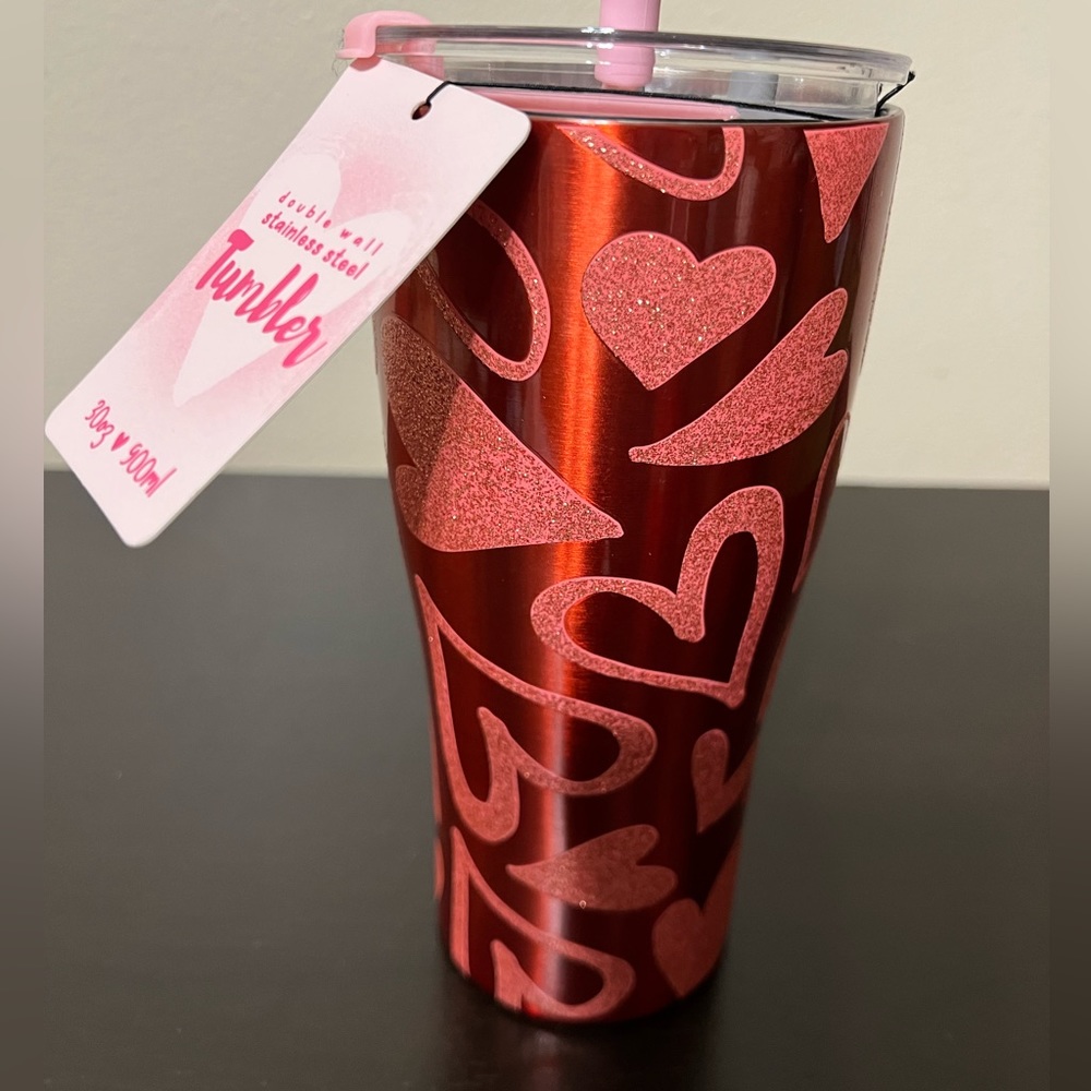 Valentine’s Red heart tumbler